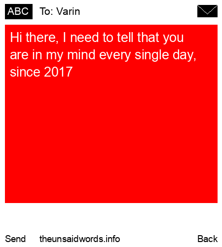 unsent message to Varin 