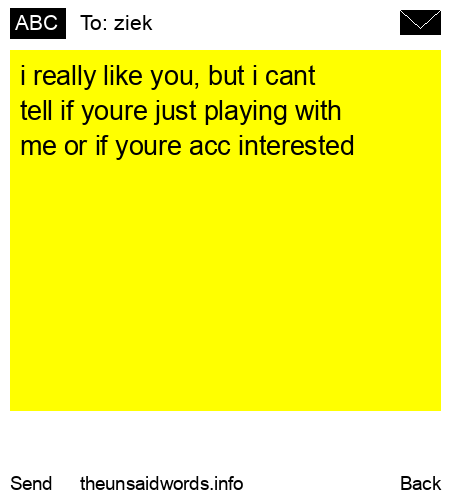 unsent message to ziek