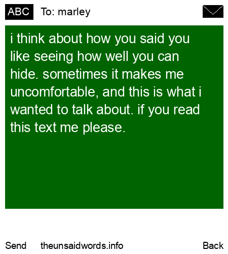 unsent message to marley