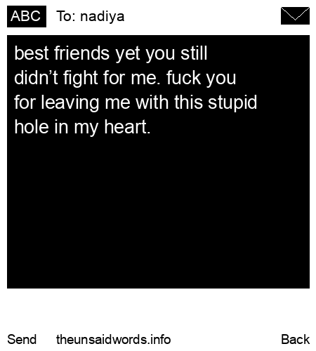 unsent message to nadiya