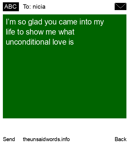 unsent message to nicia