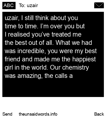 unsent message to uzair