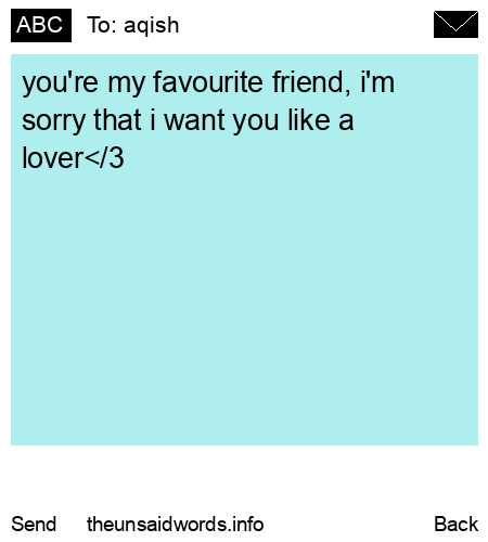 unsent message to aqish