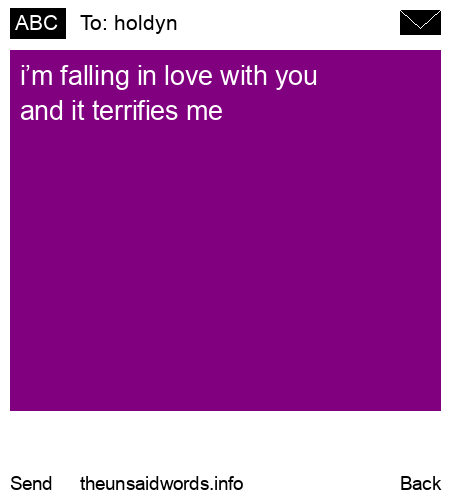 unsent message to holdyn