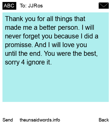 unsent message to JJRos