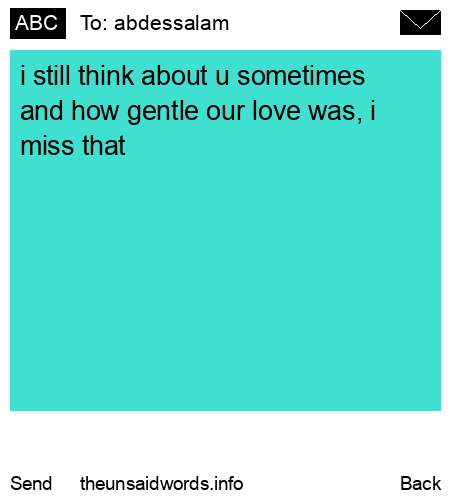 unsent message to abdessalam