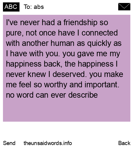 unsent message to abs