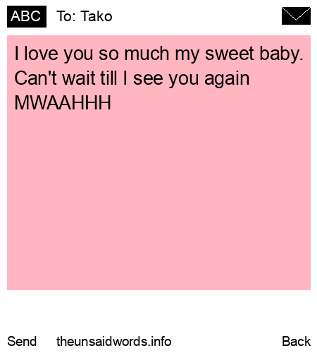 unsent message to Tako
