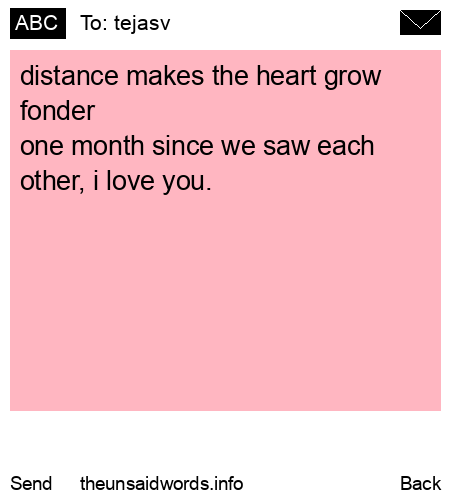 unsent message to tejasv