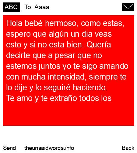 unsent message to Aaaa