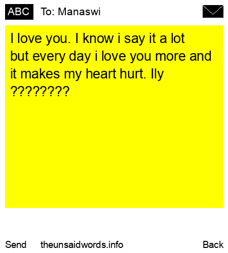 unsent message to Manaswi