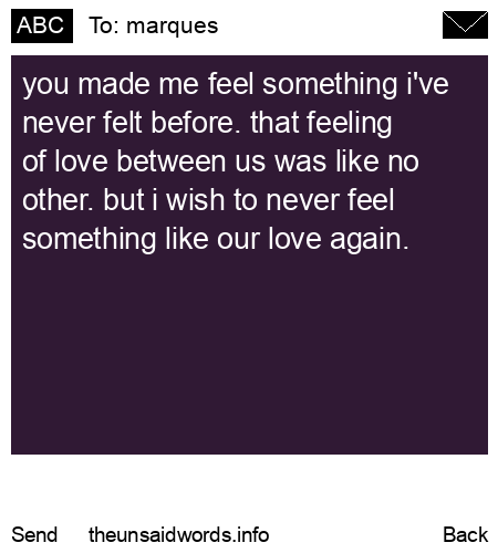 unsent message to marques