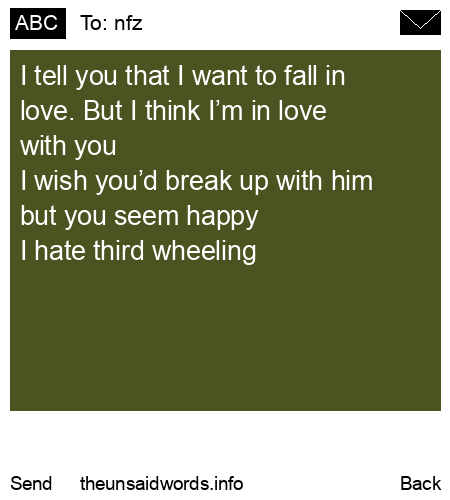 unsent message to nfz