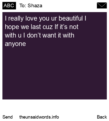 unsent message to Shaza