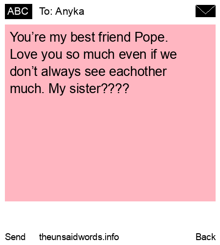 unsent message to Anyka