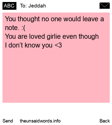 unsent message to Jeddah
