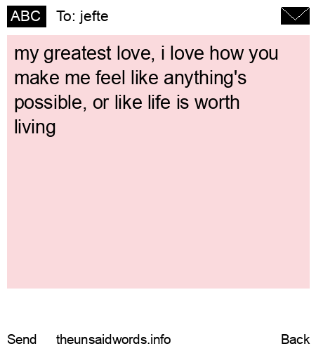 unsent message to jefte