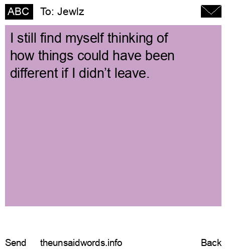 unsent message to Jewlz 