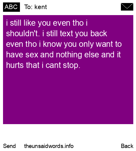 unsent message to kent