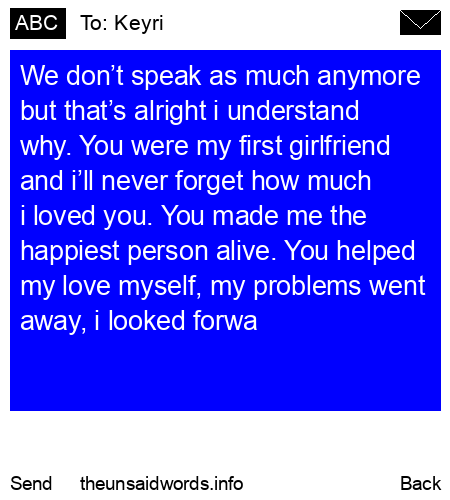 unsent message to Keyri