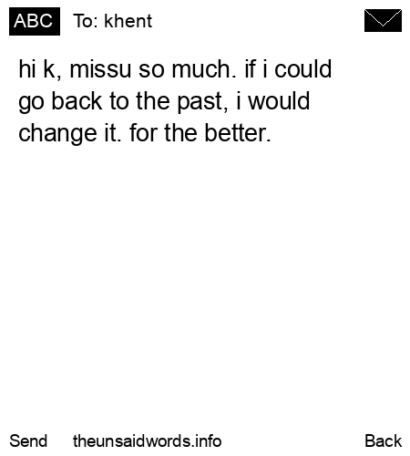 unsent message to khent 