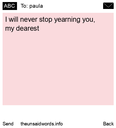 unsent message to paula