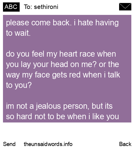 unsent message to sethironi