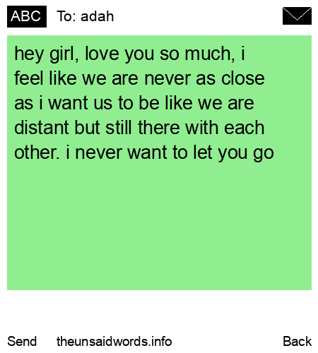unsent message to adah