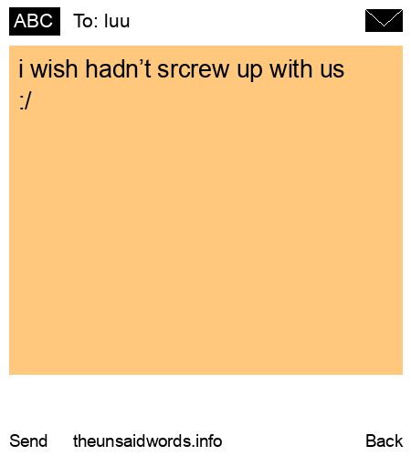 unsent message to luu