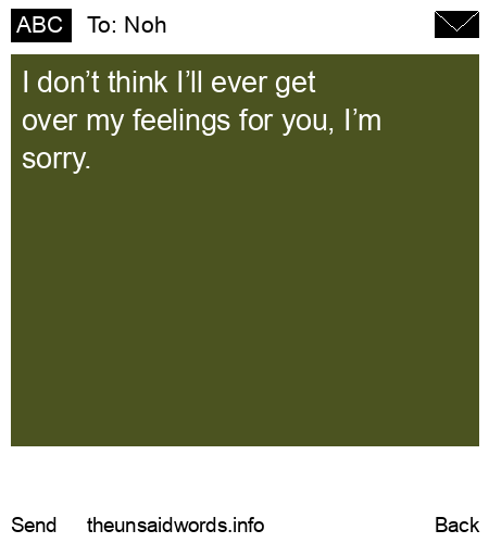 unsent message to Noh