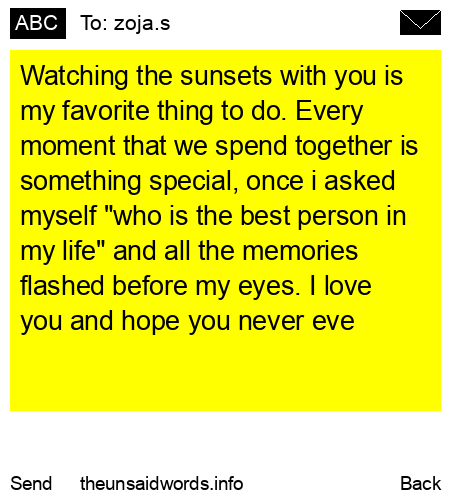 unsent message to zoja.s