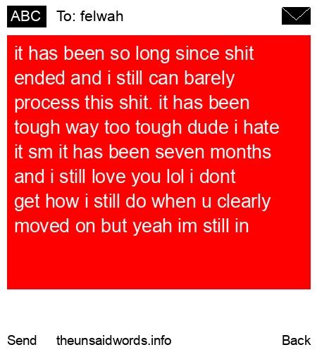 unsent message to felwah