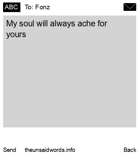 unsent message to Fonz