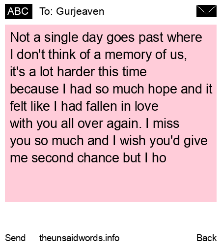 unsent message to Gurjeaven