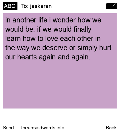 unsent message to jaskaran