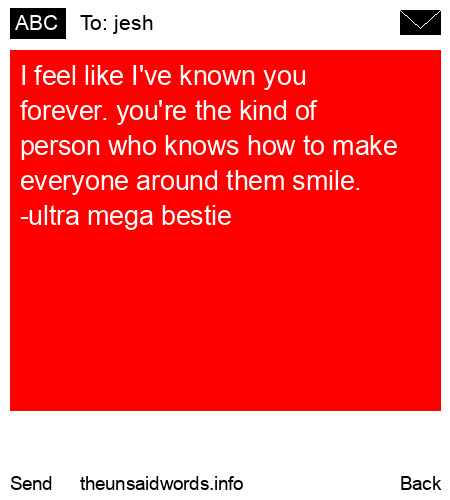 unsent message to jesh