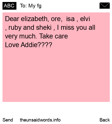 unsent message to My fg 