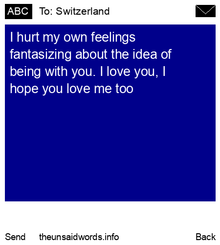unsent message to Switzerland