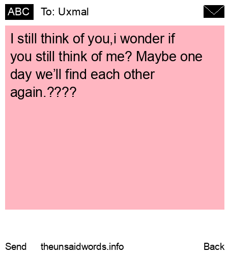 unsent message to Uxmal