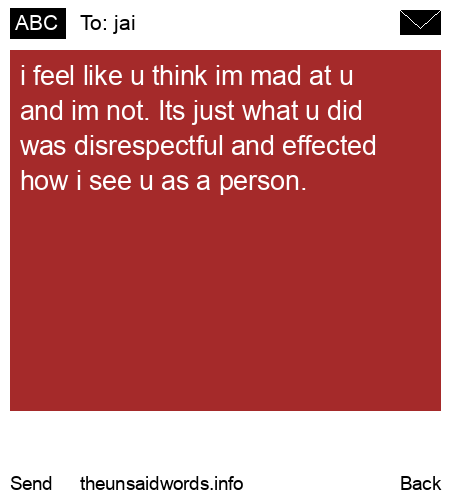unsent message to jai