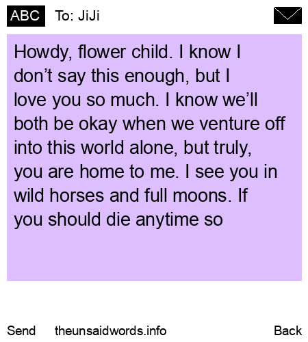 unsent message to JiJi