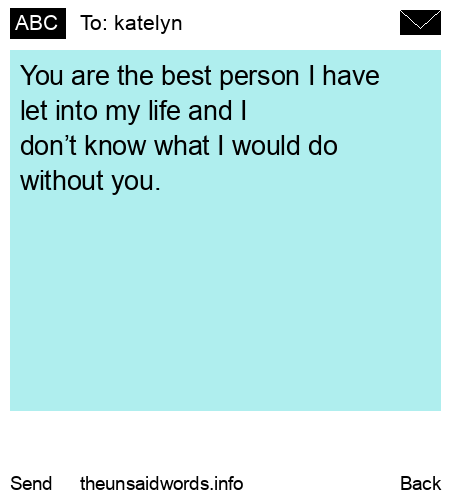 unsent message to katelyn