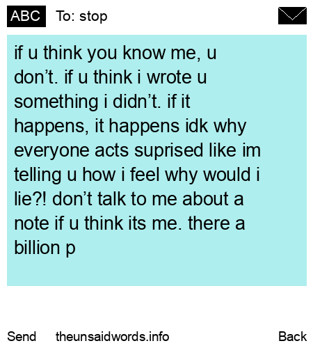 unsent message to stop