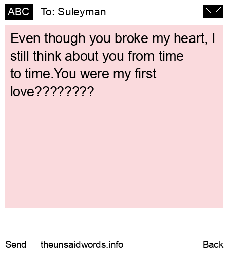 unsent message to Suleyman 