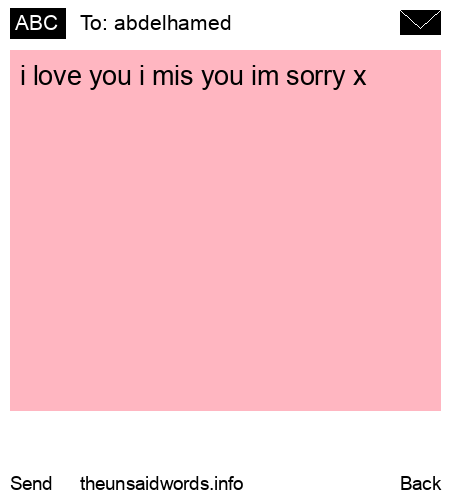 unsent message to abdelhamed