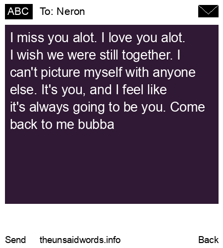 unsent message to Neron