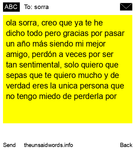 unsent message to sorra