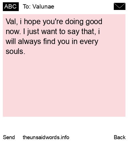 unsent message to Valunae 