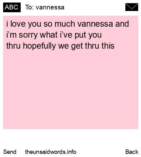 unsent message to vannessa