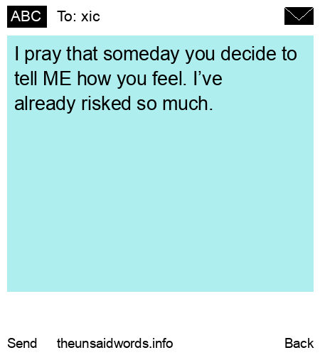 unsent message to xic
